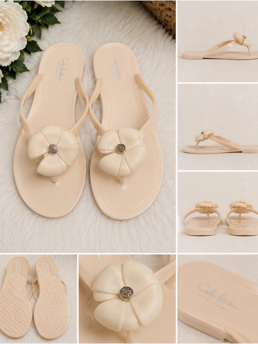Nicole Miller-New York Floral Flip Flops